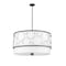 Z-Lite Kendall 5 Light Pendant, Matte Black & White 197-32MB - alternate 2